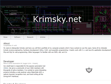 Tablet Screenshot of krimsky.net